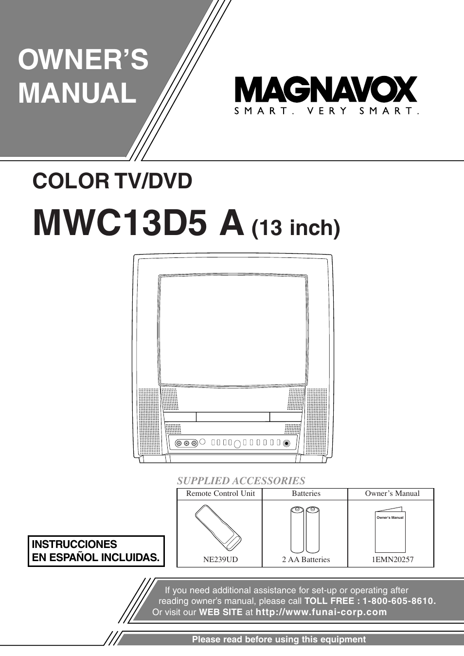 FUNAI MWC13D5 A User Manual | 40 pages