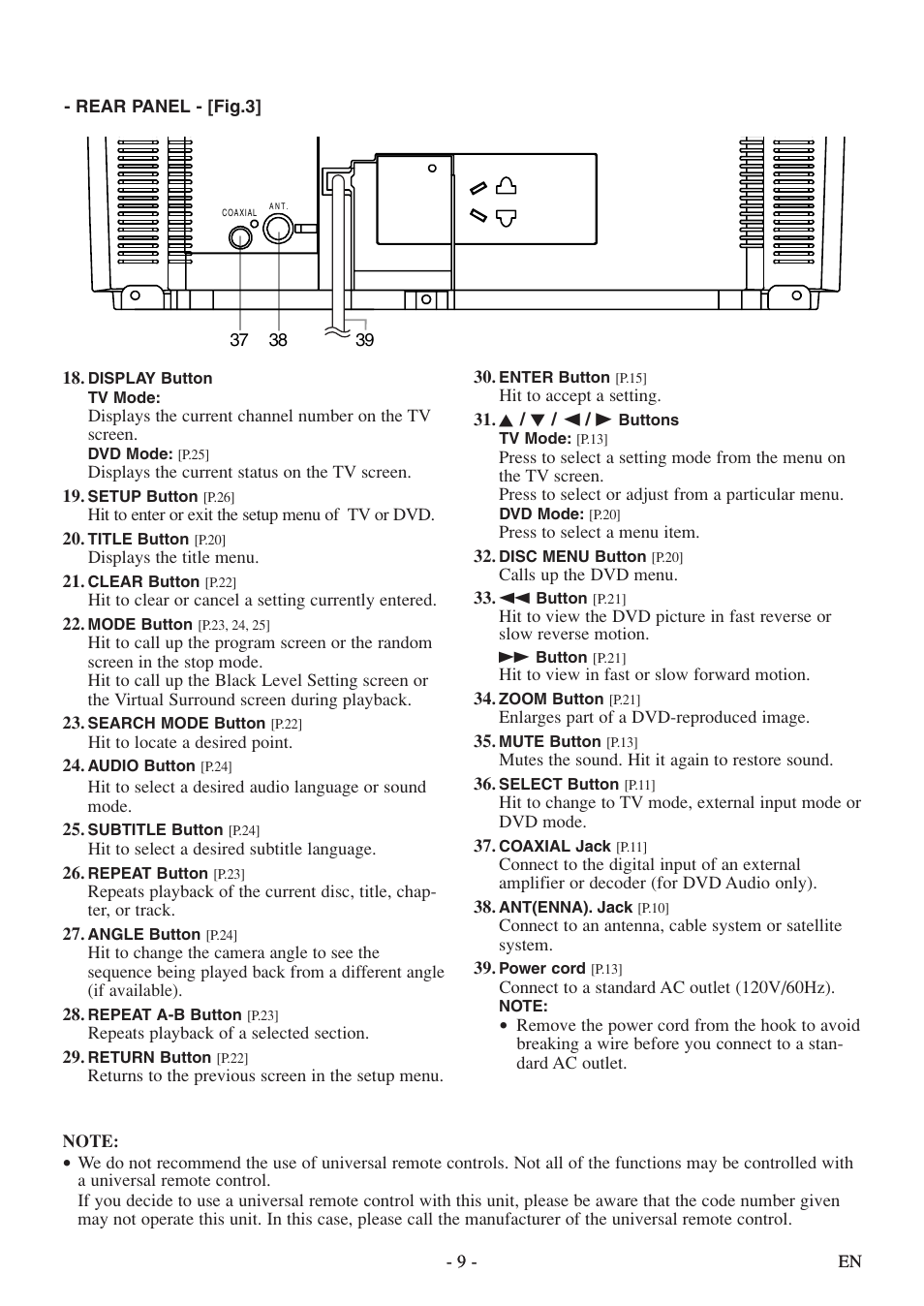 FUNAI MWC13D5df User Manual | Page 9 / 40