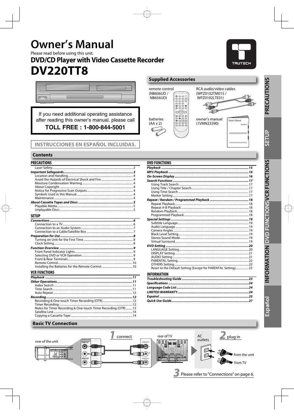 FUNAI DV220TT8 User Manual | 28 pages