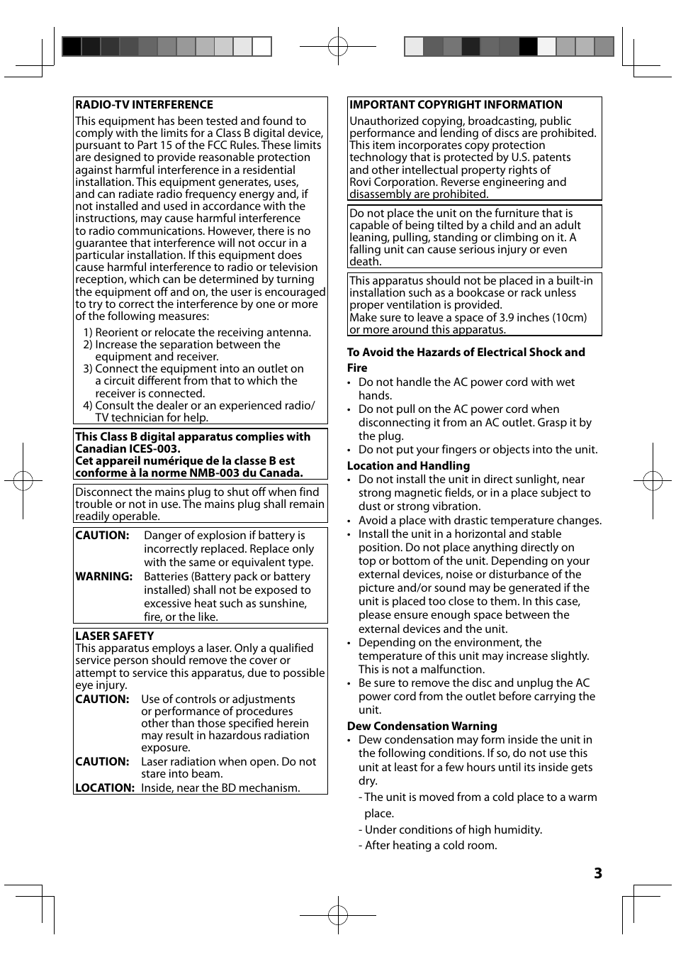 FUNAI MBP5120F/F7 User Manual | Page 3 / 48