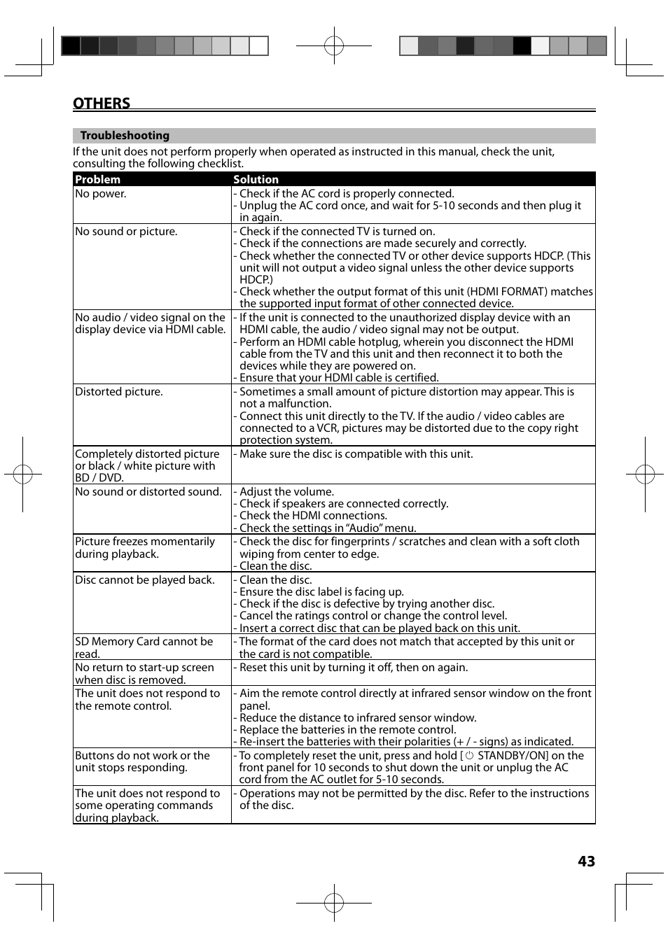 43 others | FUNAI MBP5120F/F7 User Manual | Page 43 / 48