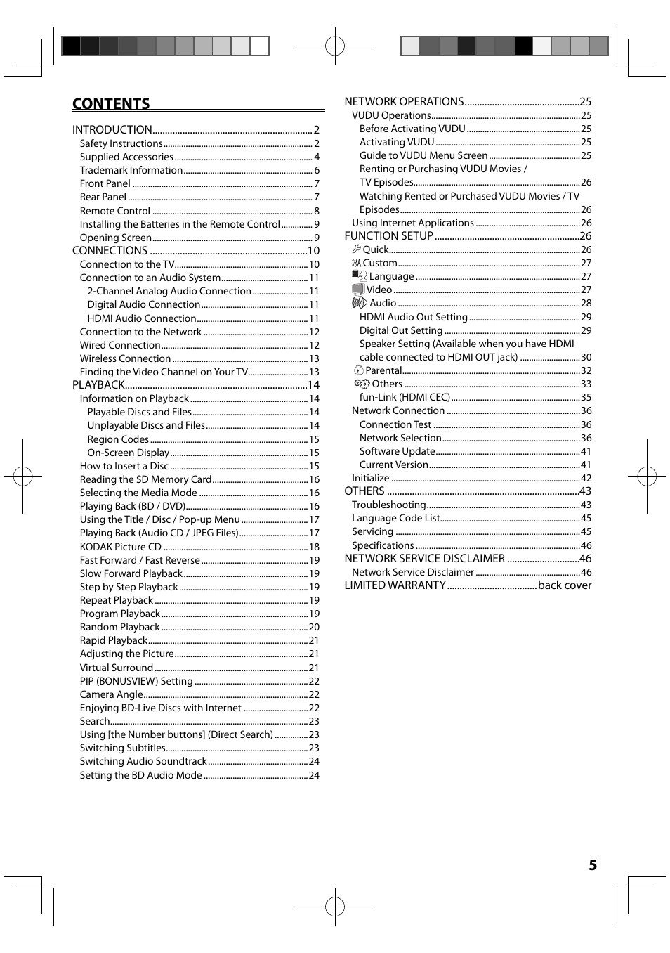 FUNAI MBP5120F/F7 User Manual | Page 5 / 48