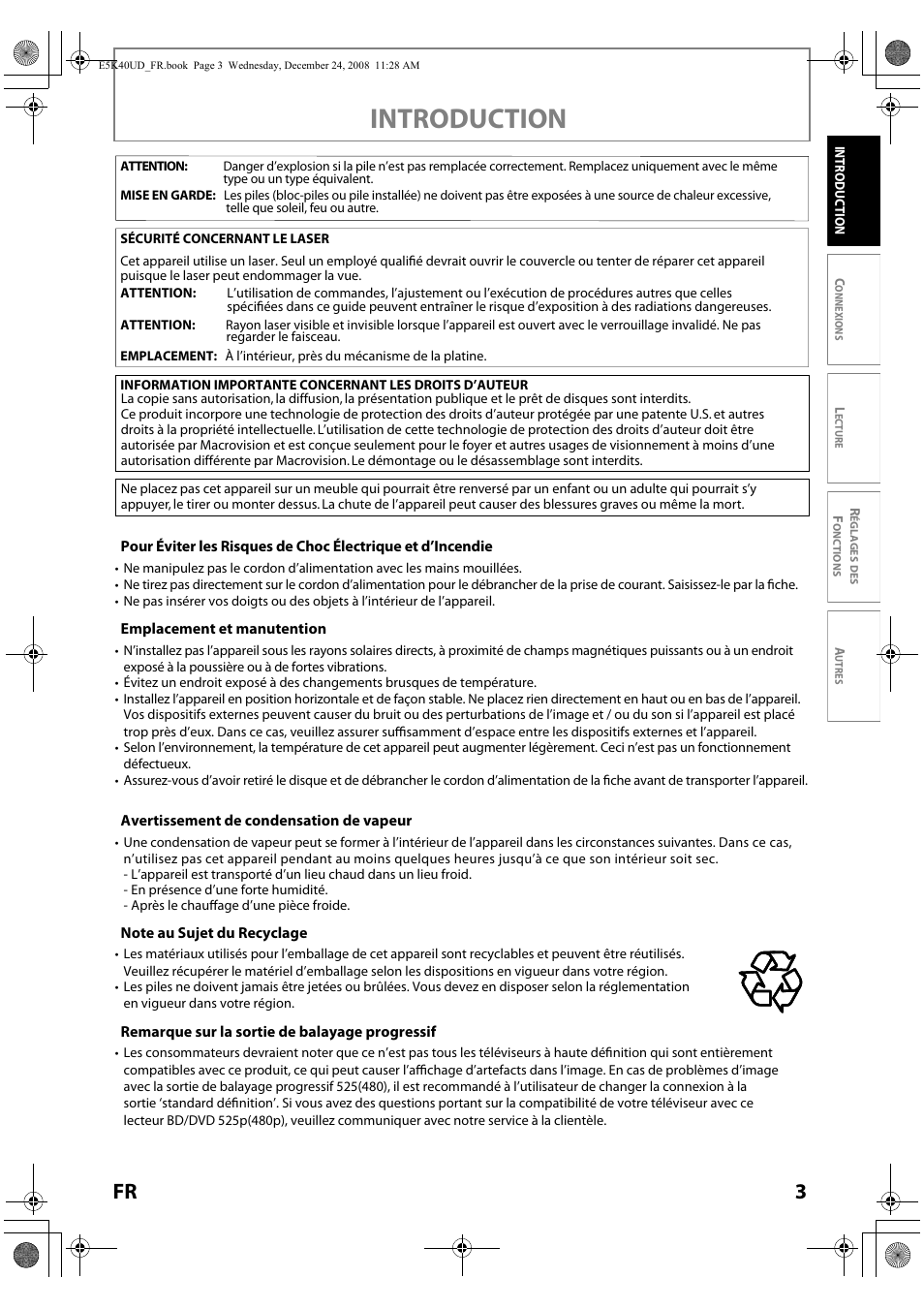 Introduction | FUNAI Blu-ray NB530SLX User Manual | Page 55 / 150