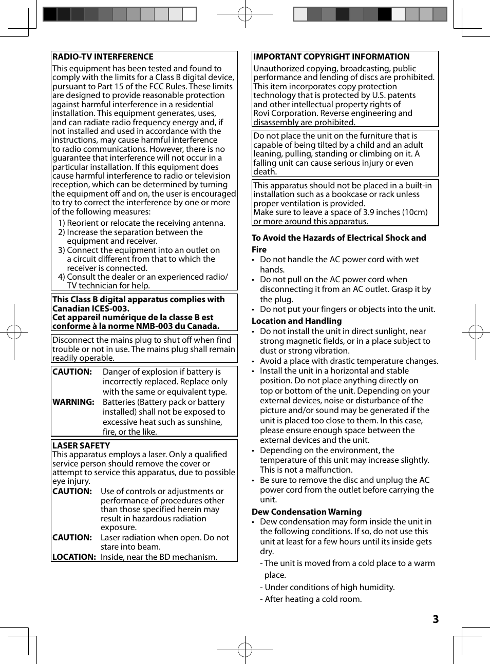 FUNAI MBP5130/F7 User Manual | Page 3 / 52