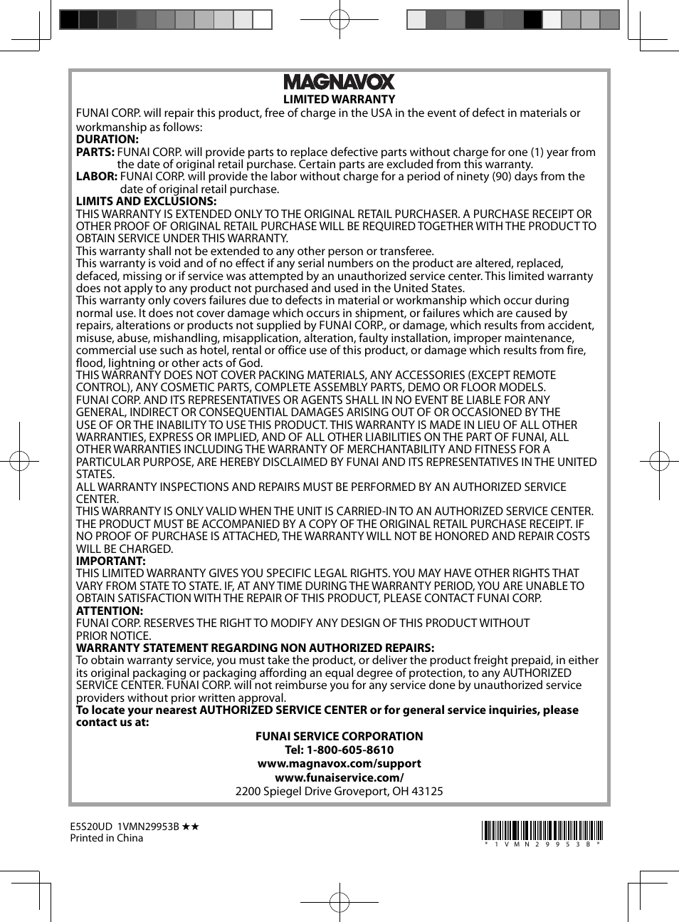 FUNAI MBP5130/F7 User Manual | Page 52 / 52