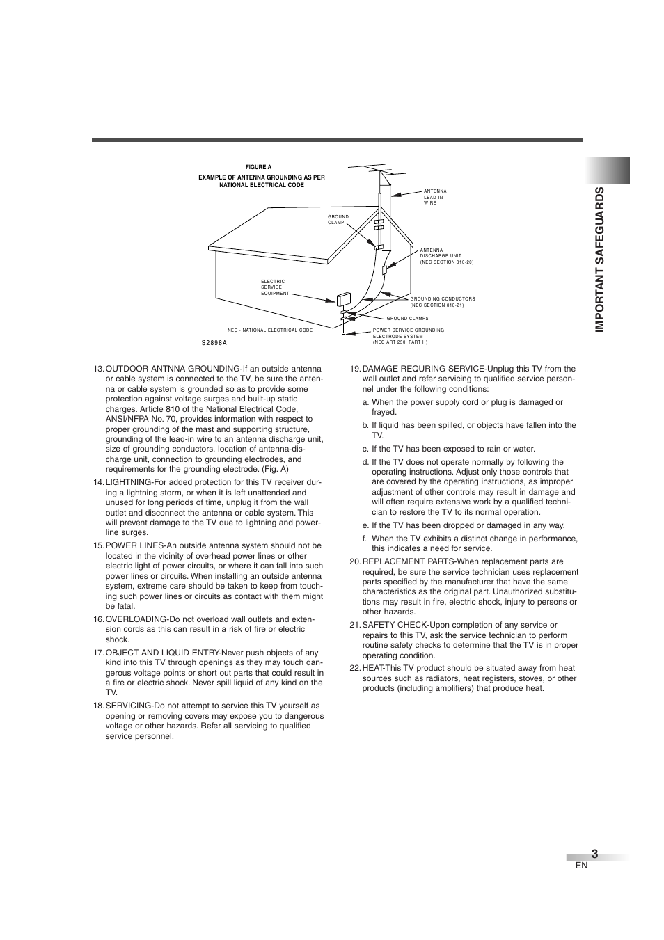 Impor t ant safegu ards | FUNAI IWT3206 User Manual | Page 3 / 76