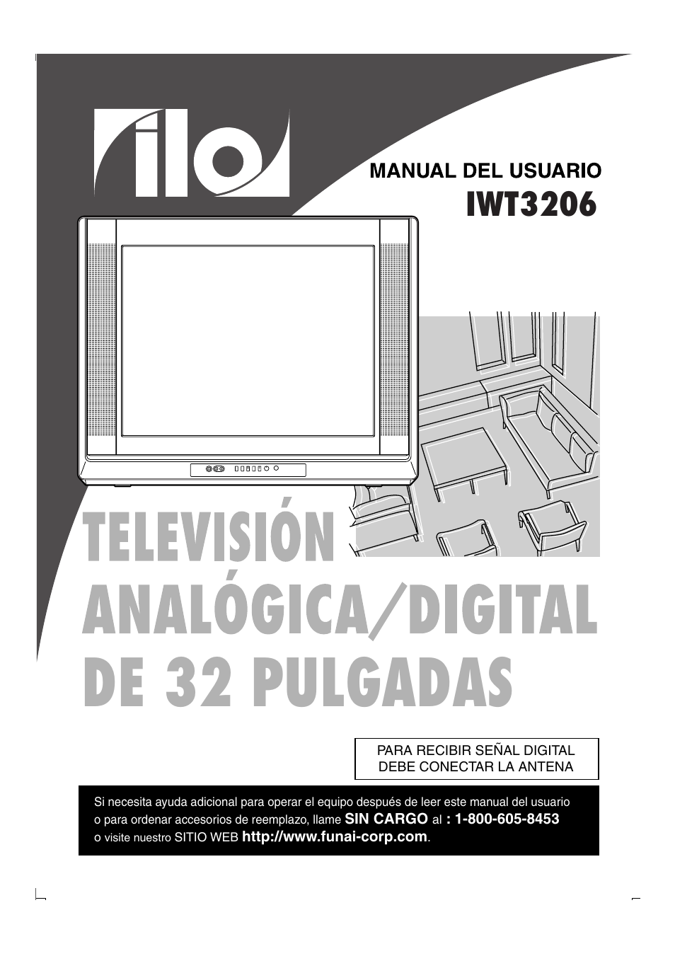 De 32 pulgadas, Iwt3206 | FUNAI IWT3206 User Manual | Page 39 / 76