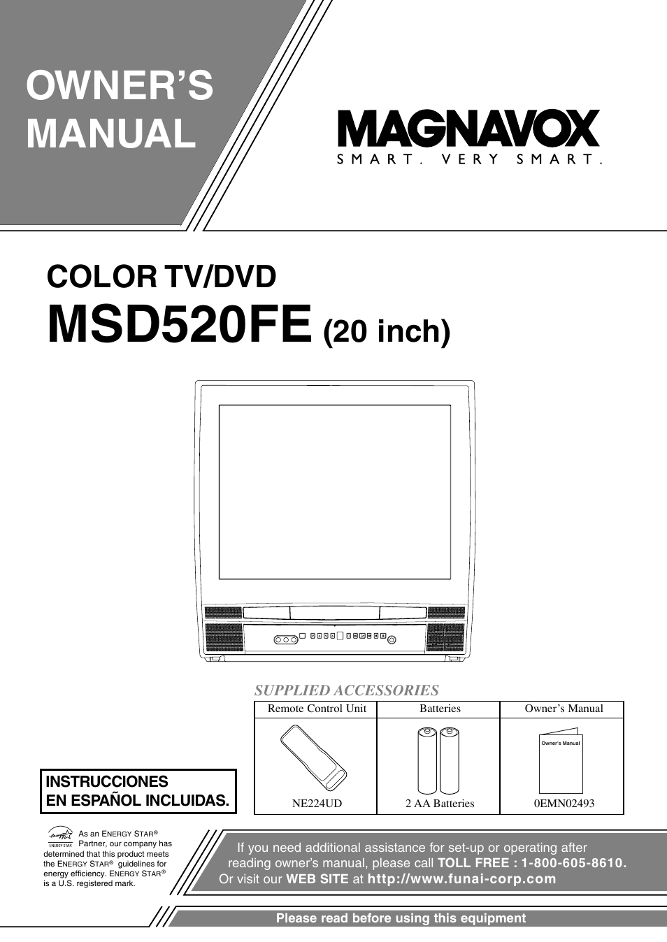 FUNAI MSD520FE User Manual | 40 pages