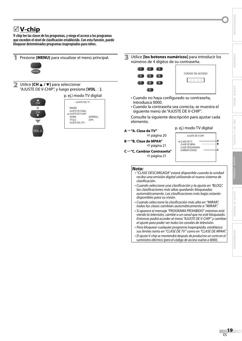 V-chip | FUNAI CR202EM9 User Manual | Page 45 / 52
