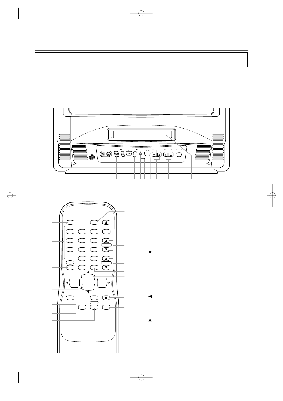 Operating controls and functions | FUNAI F313CB User Manual | Page 7 / 32