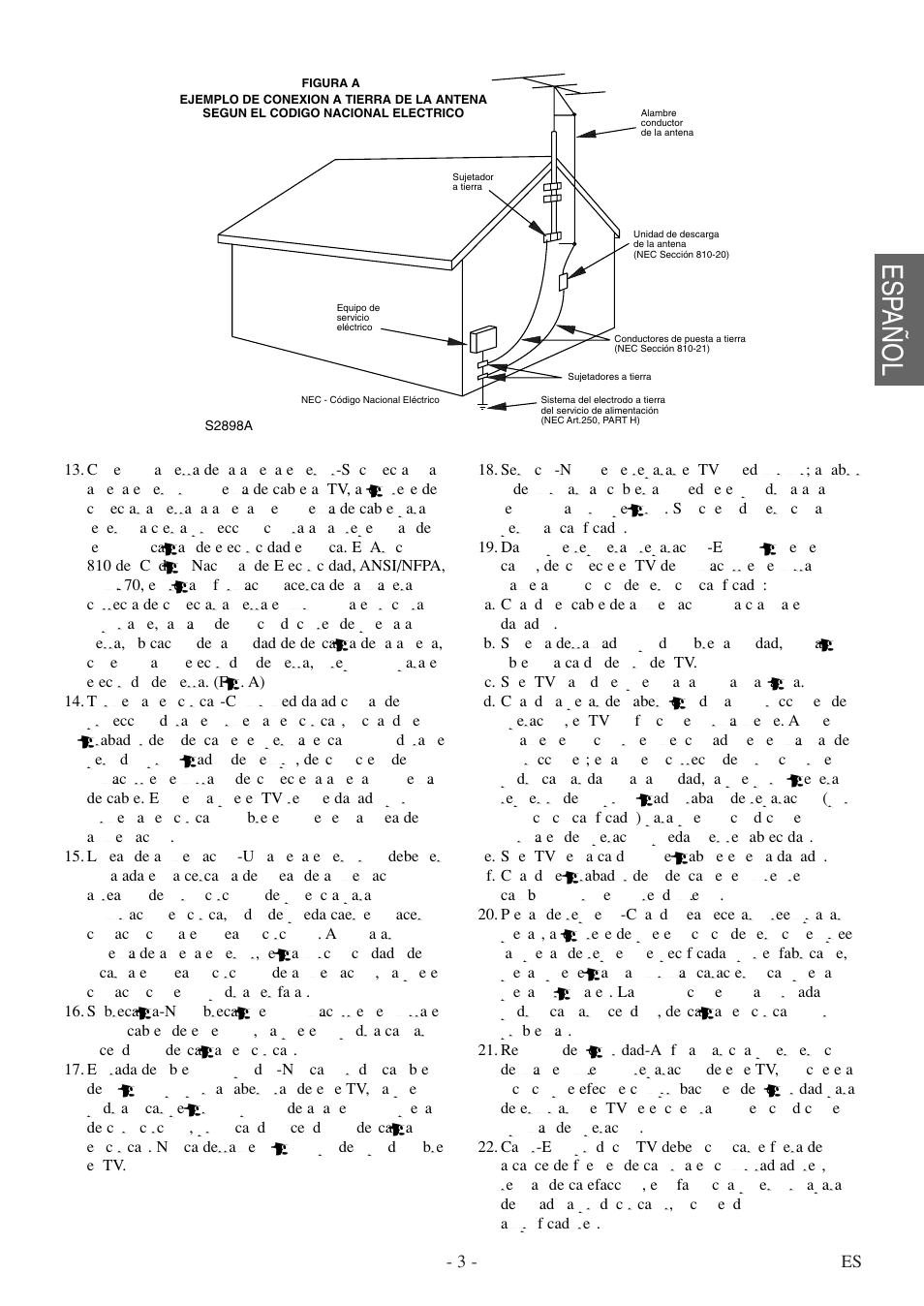 Esp añol | FUNAI F20LCTE User Manual | Page 19 / 48
