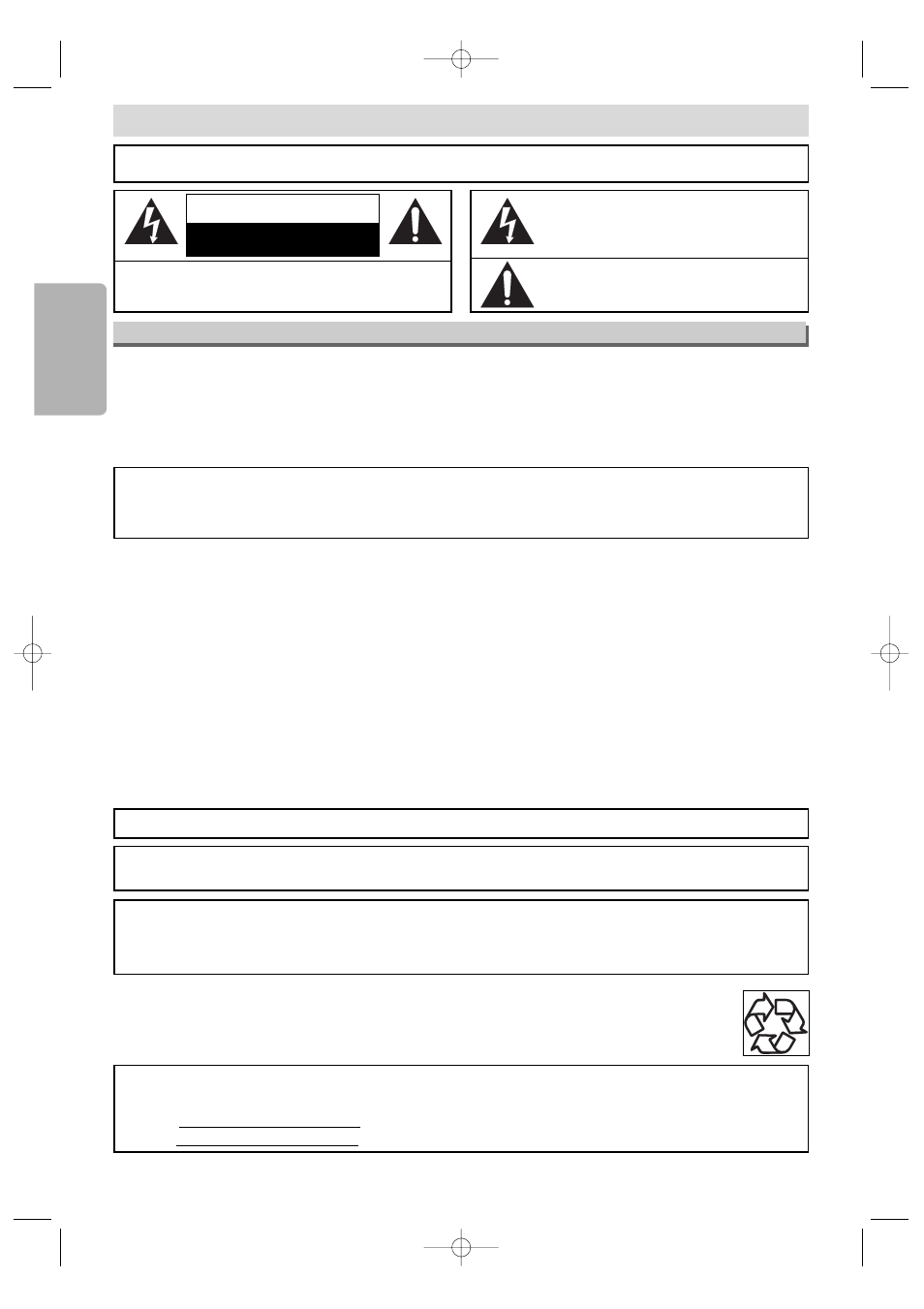 Precautions, Warning | FUNAI MSD124 User Manual | Page 2 / 20