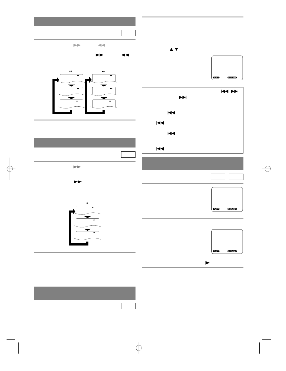 Fast forward/reverse, Slow motion, Starting from a desired time count | Starting from a desired track | FUNAI 6513DA User Manual | Page 23 / 44