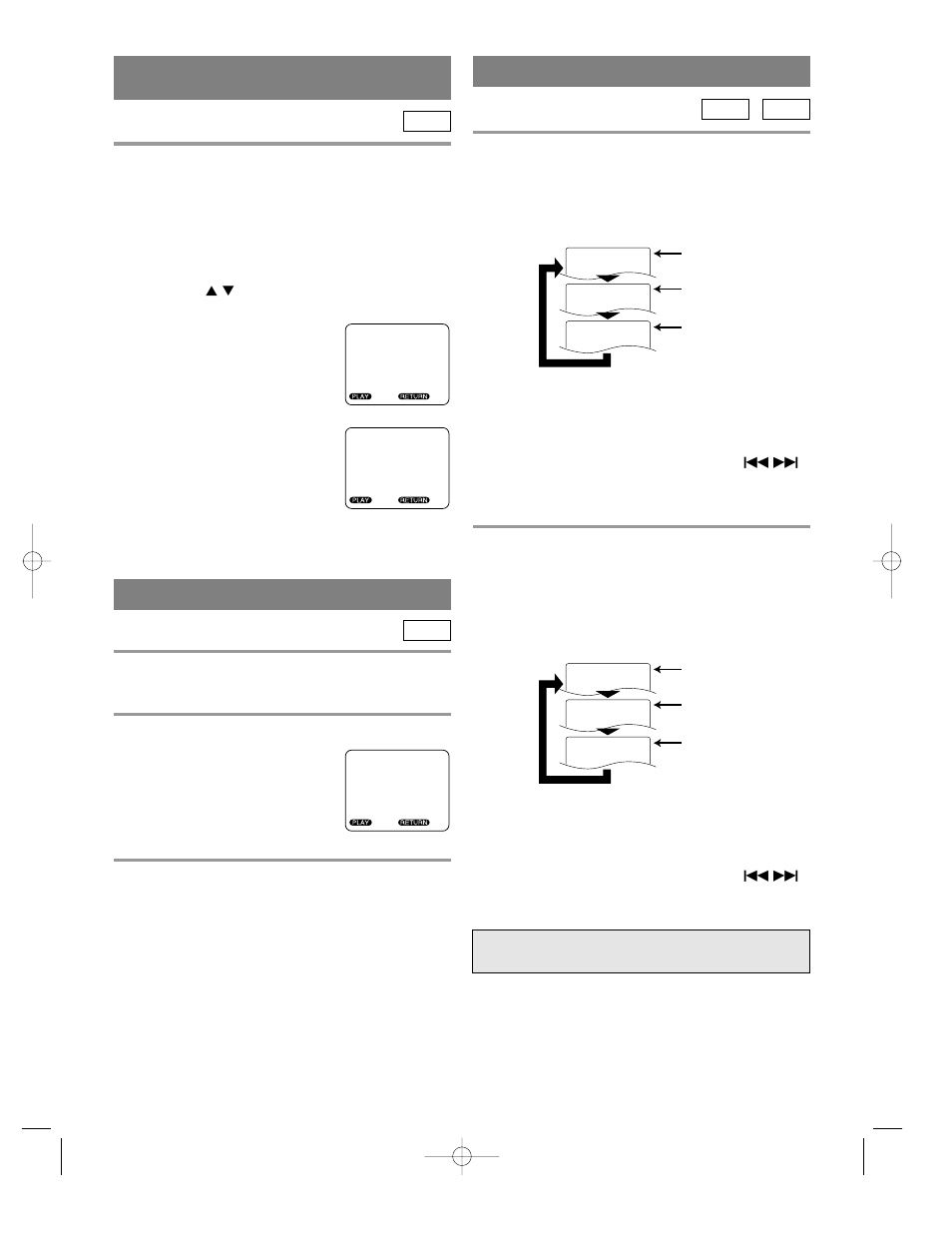 Playing from a desired title or chapter, Random (audio cd), Repeat | FUNAI 6513DA User Manual | Page 24 / 44