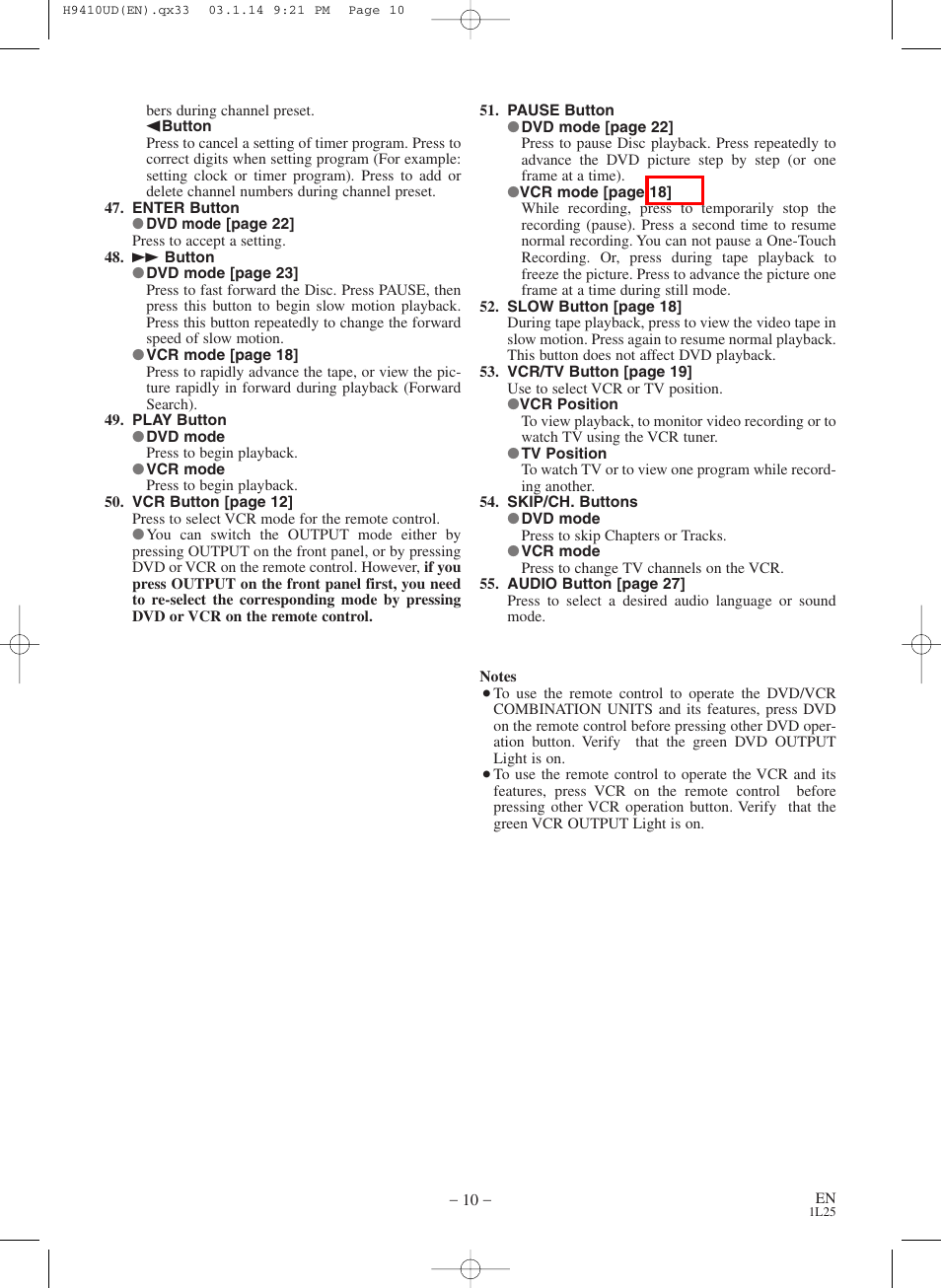 FUNAI Emerson EWD2203 User Manual | Page 10 / 44