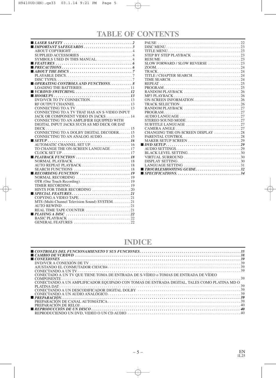 FUNAI Emerson EWD2203 User Manual | Page 5 / 44