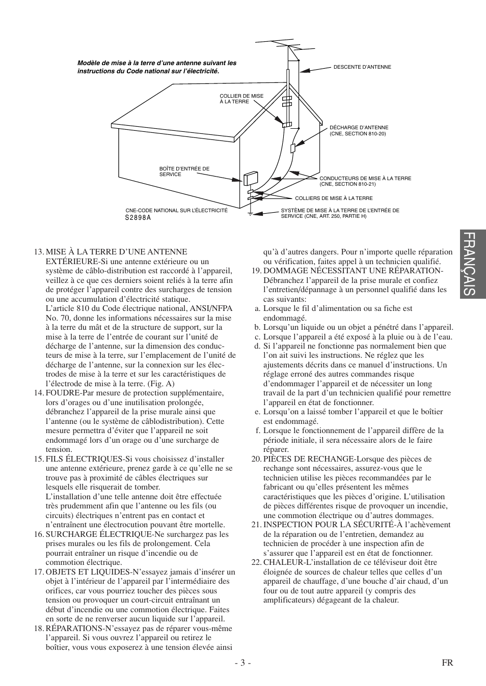 Français | FUNAI F20LCTE-A User Manual | Page 35 / 48