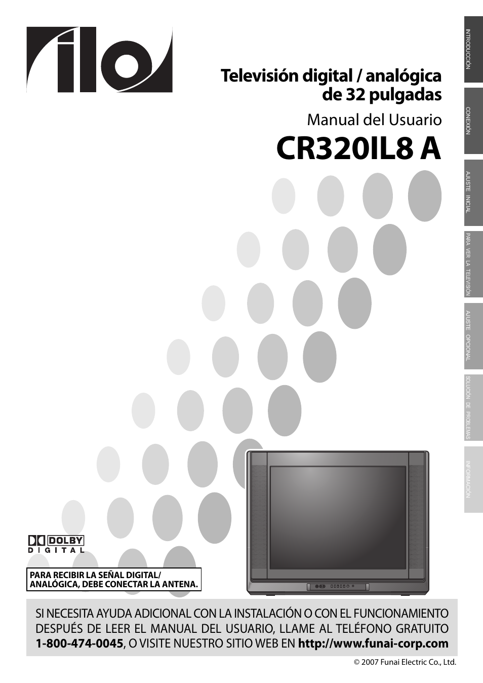 Cr320il8 a_p71d1ut__es_v2.pdf, Cr320il8 a, Televisión digital / analógica de 32 pulgadas | Manual del usuario | FUNAI CR320IL8 A User Manual | Page 27 / 52