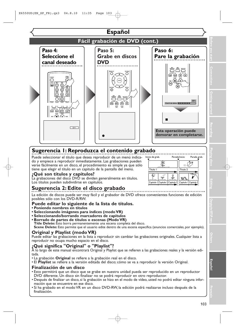 FUNAI FDR-90E User Manual | Page 103 / 108