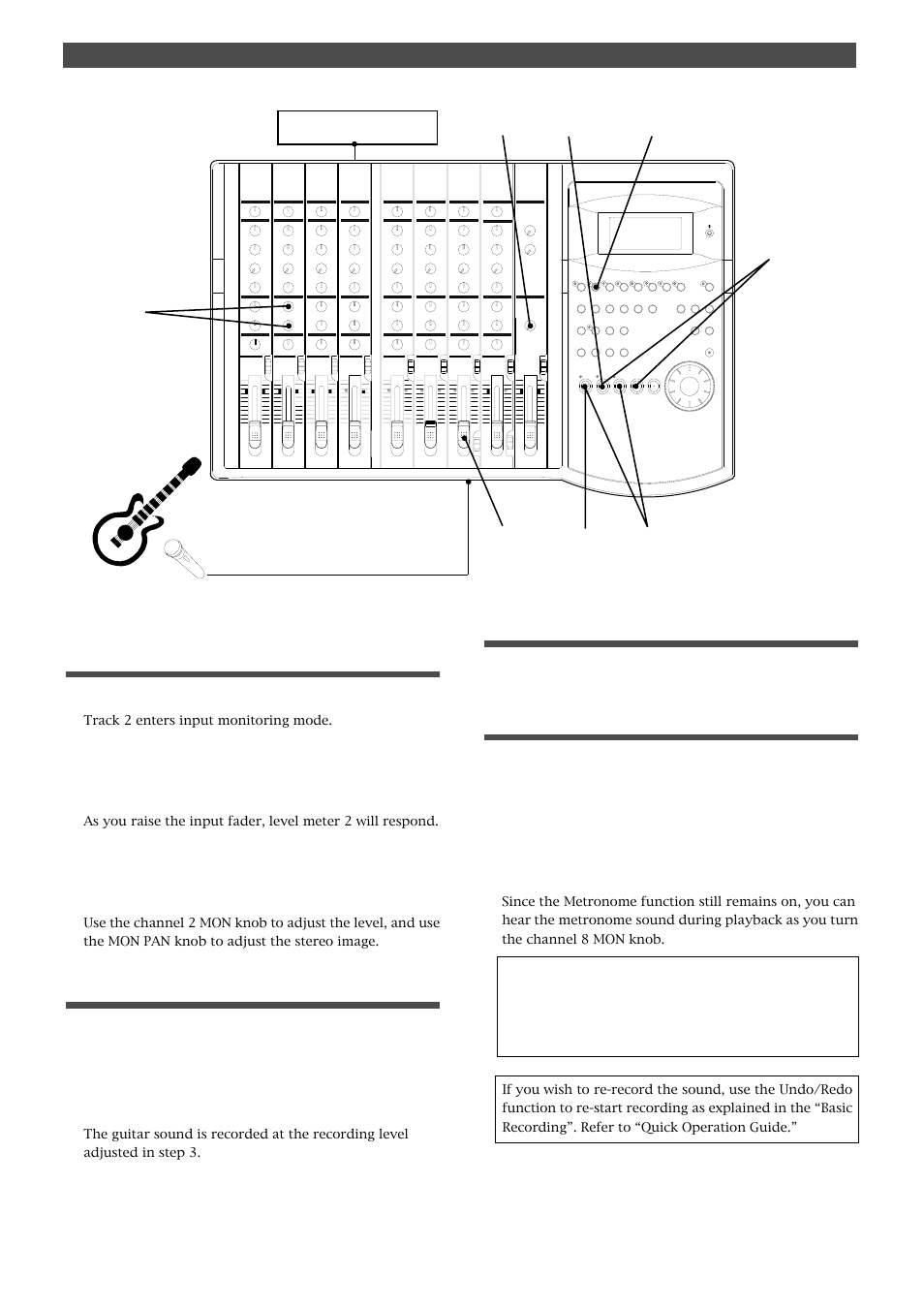 Starting recording, Quitting recording, Checking the recorded sound | Fostex FD-8 User Manual | Page 47 / 121