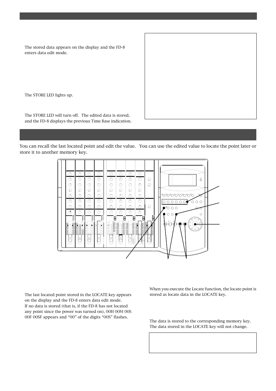 Editing the data stored in the locate key | Fostex FD-8 User Manual | Page 69 / 121