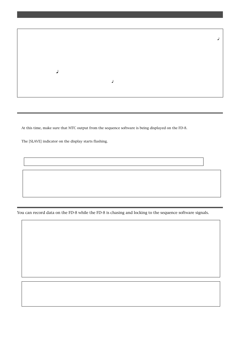 82 checking the chase and lock operation, Recording | Fostex FD-8 User Manual | Page 82 / 121