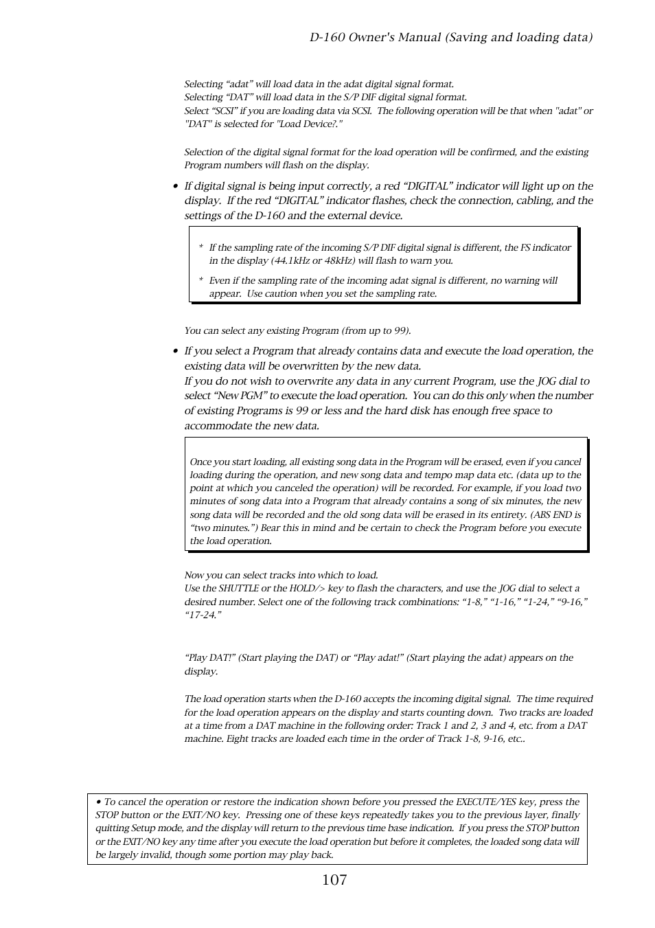 Fostex D-160 User Manual | Page 107 / 196