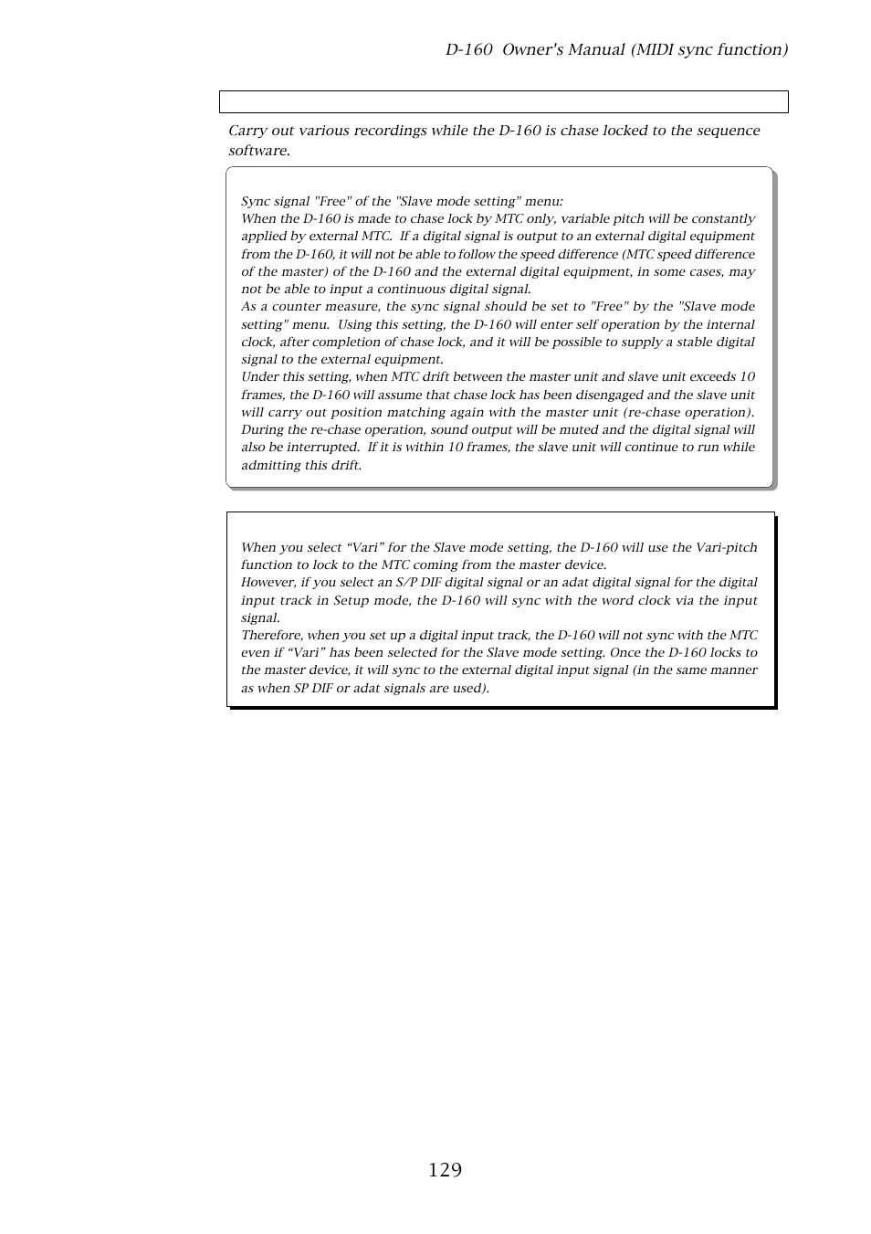 Fostex D-160 User Manual | Page 129 / 196