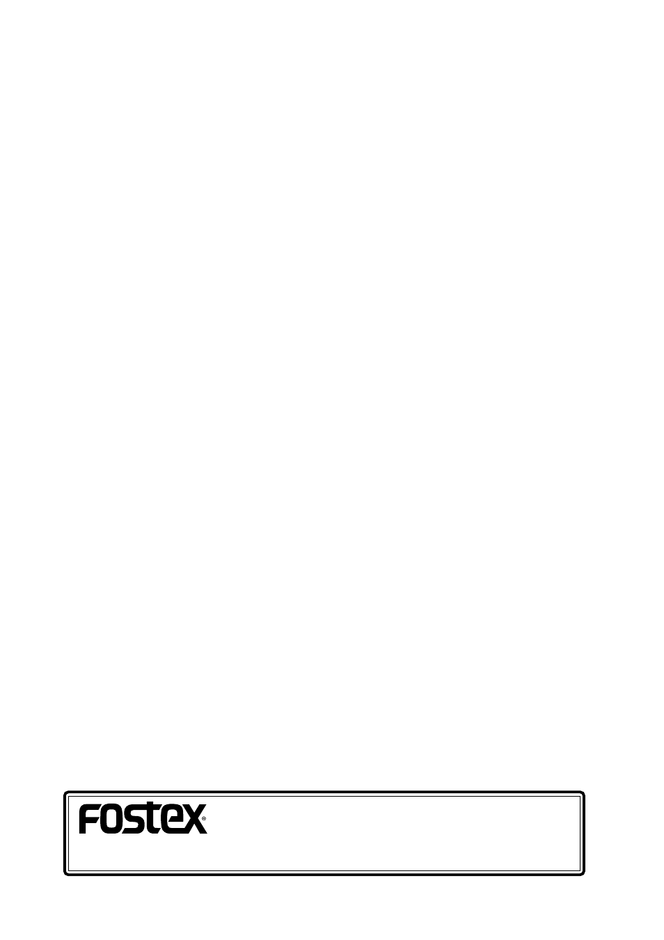 Fostex corporation, Fostex corporation of america | Fostex D-160 User Manual | Page 196 / 196