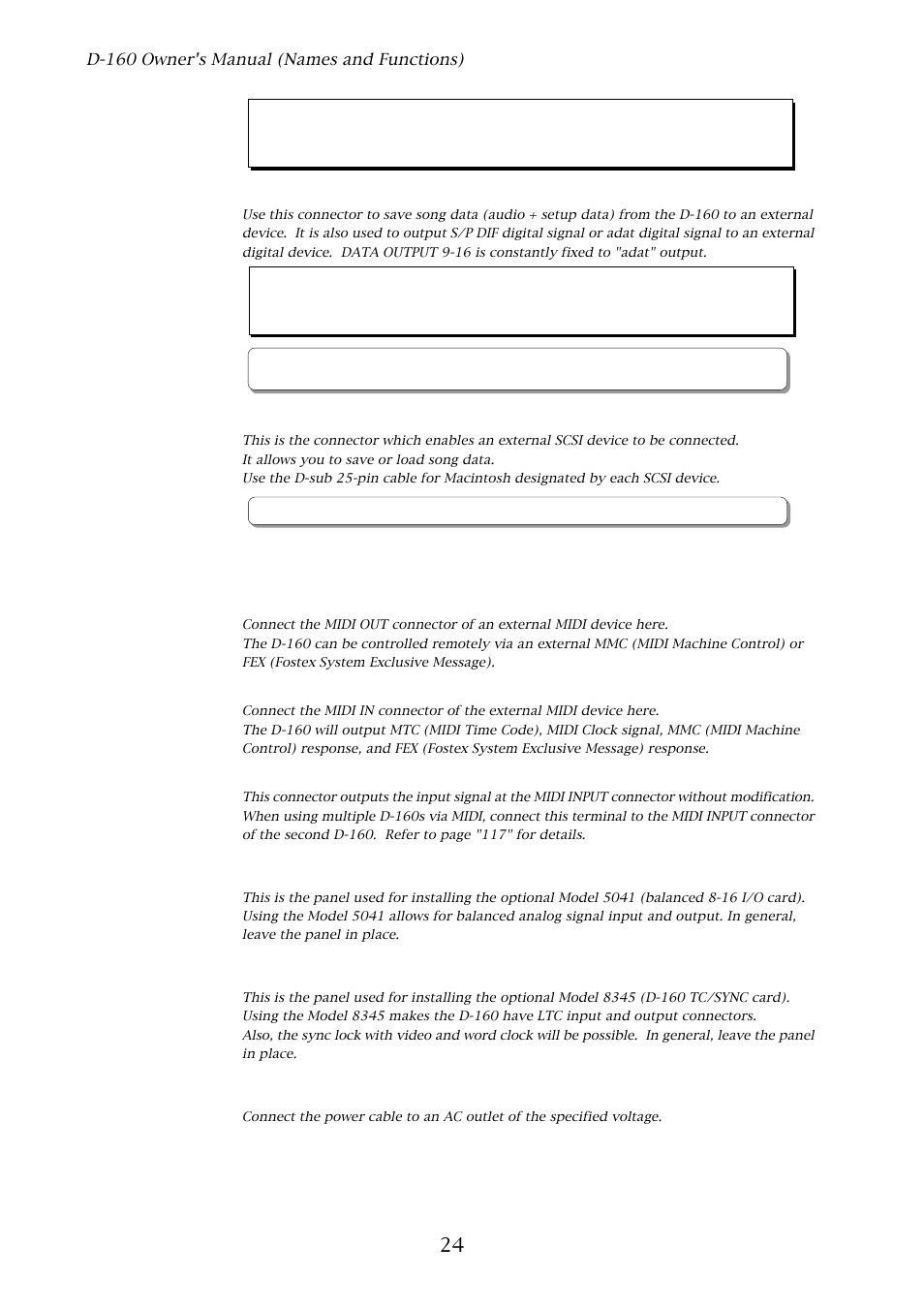 Fostex D-160 User Manual | Page 24 / 196