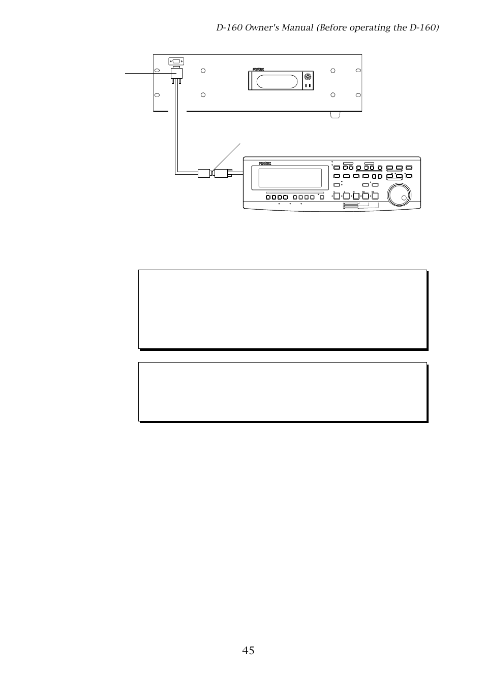 Warning, Caution, D-160 | Fostex D-160 User Manual | Page 45 / 196