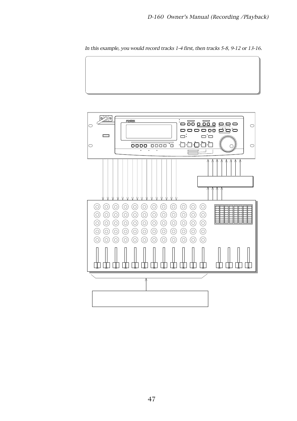 D-160 owner's manual (recording /playback) | Fostex D-160 User Manual | Page 47 / 196