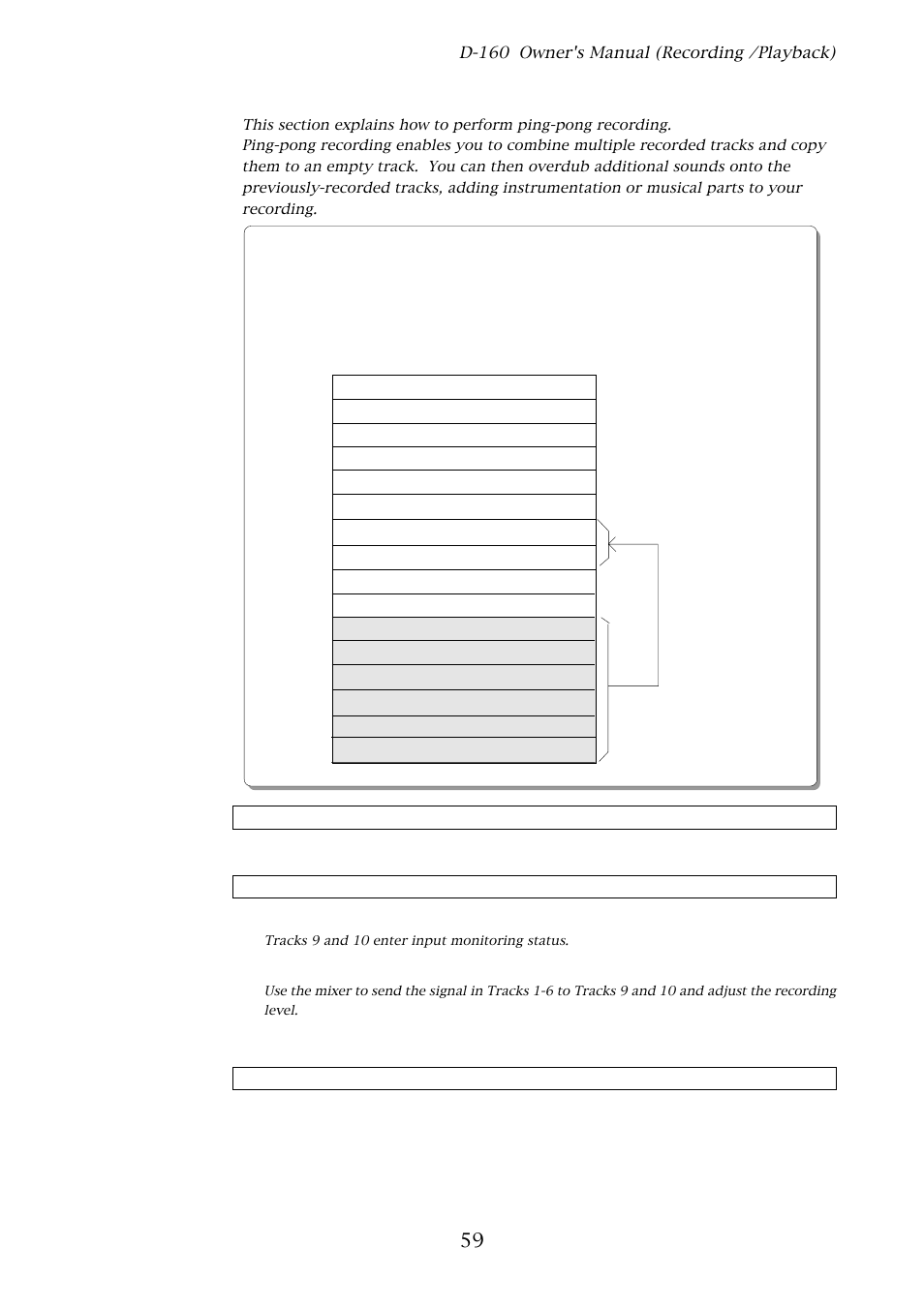 6. ping-pong recording, 59 3-6. ping-pong recording | Fostex D-160 User Manual | Page 59 / 196