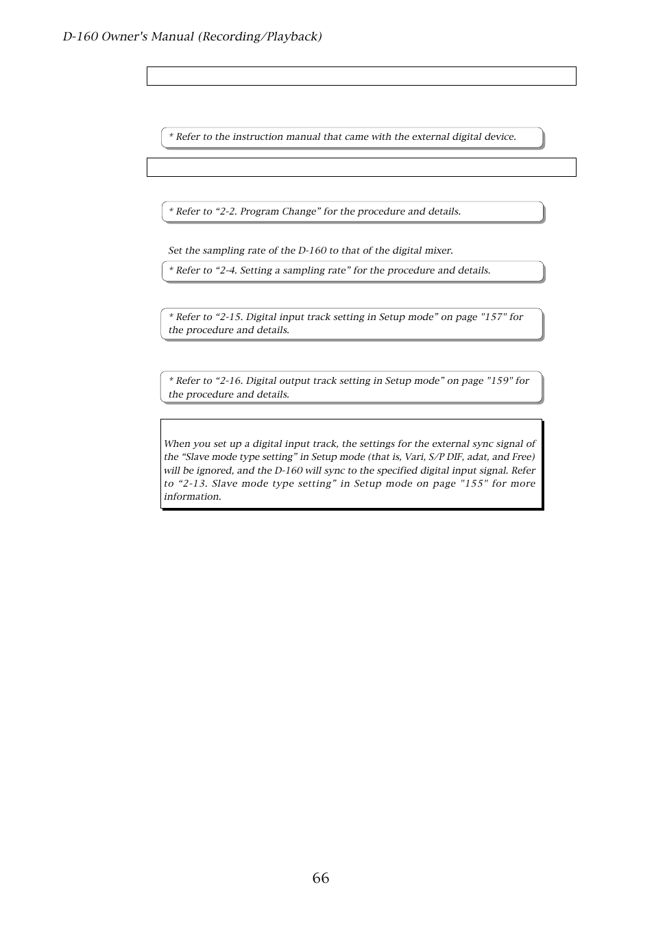 Fostex D-160 User Manual | Page 66 / 196
