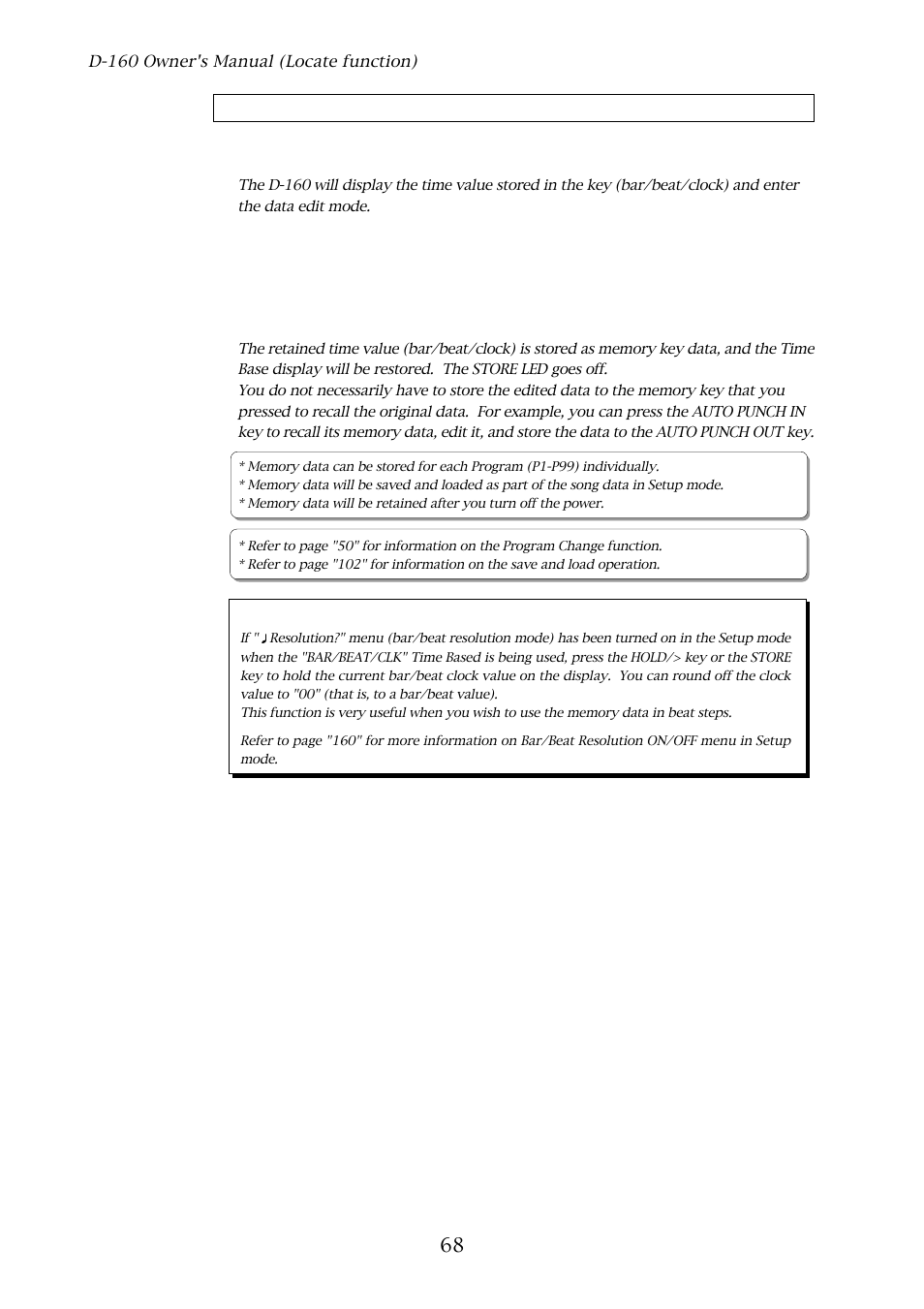 Hints | Fostex D-160 User Manual | Page 68 / 196