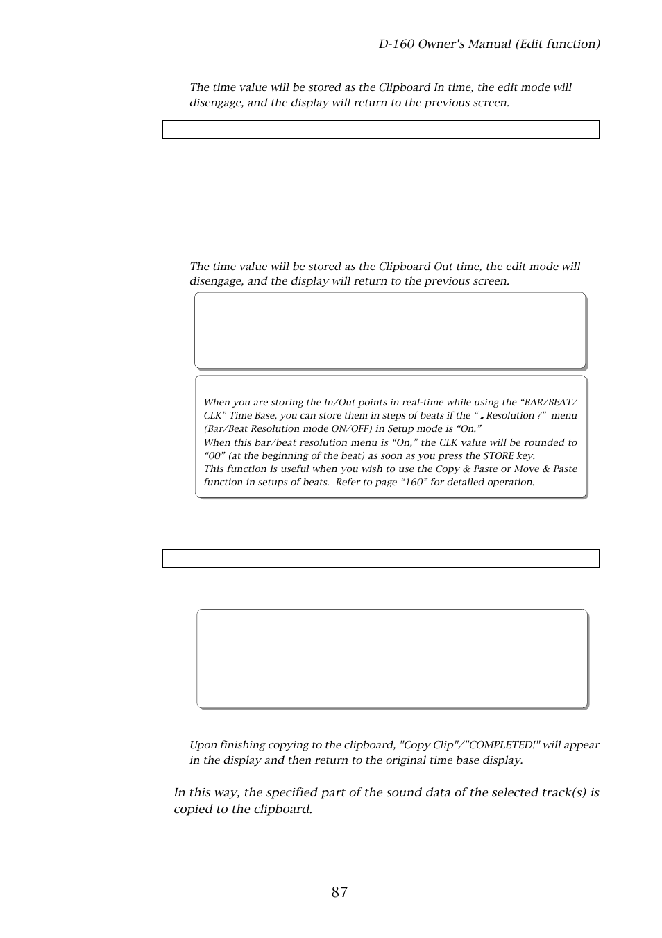 Hints | Fostex D-160 User Manual | Page 87 / 196