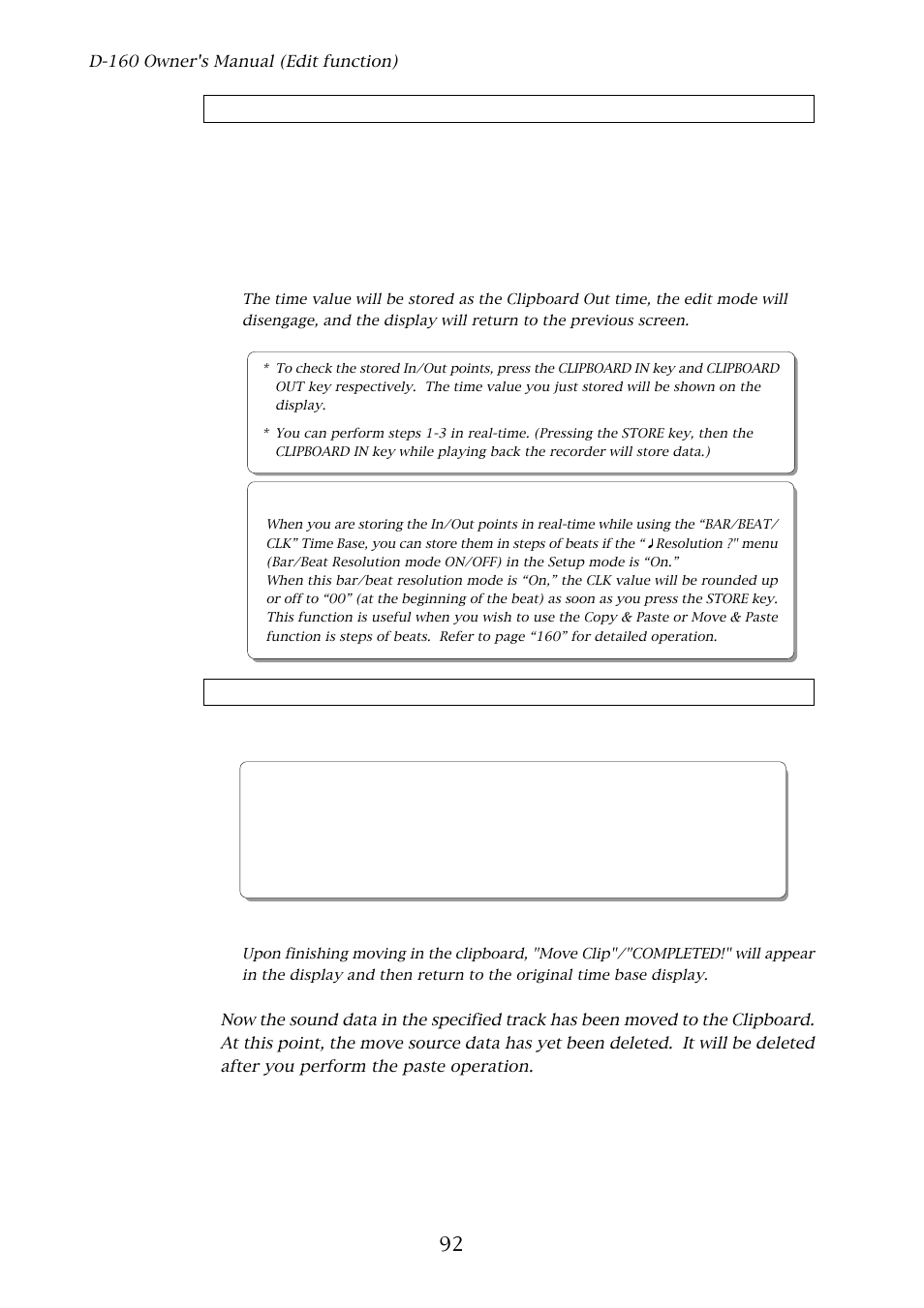 Hints | Fostex D-160 User Manual | Page 92 / 196