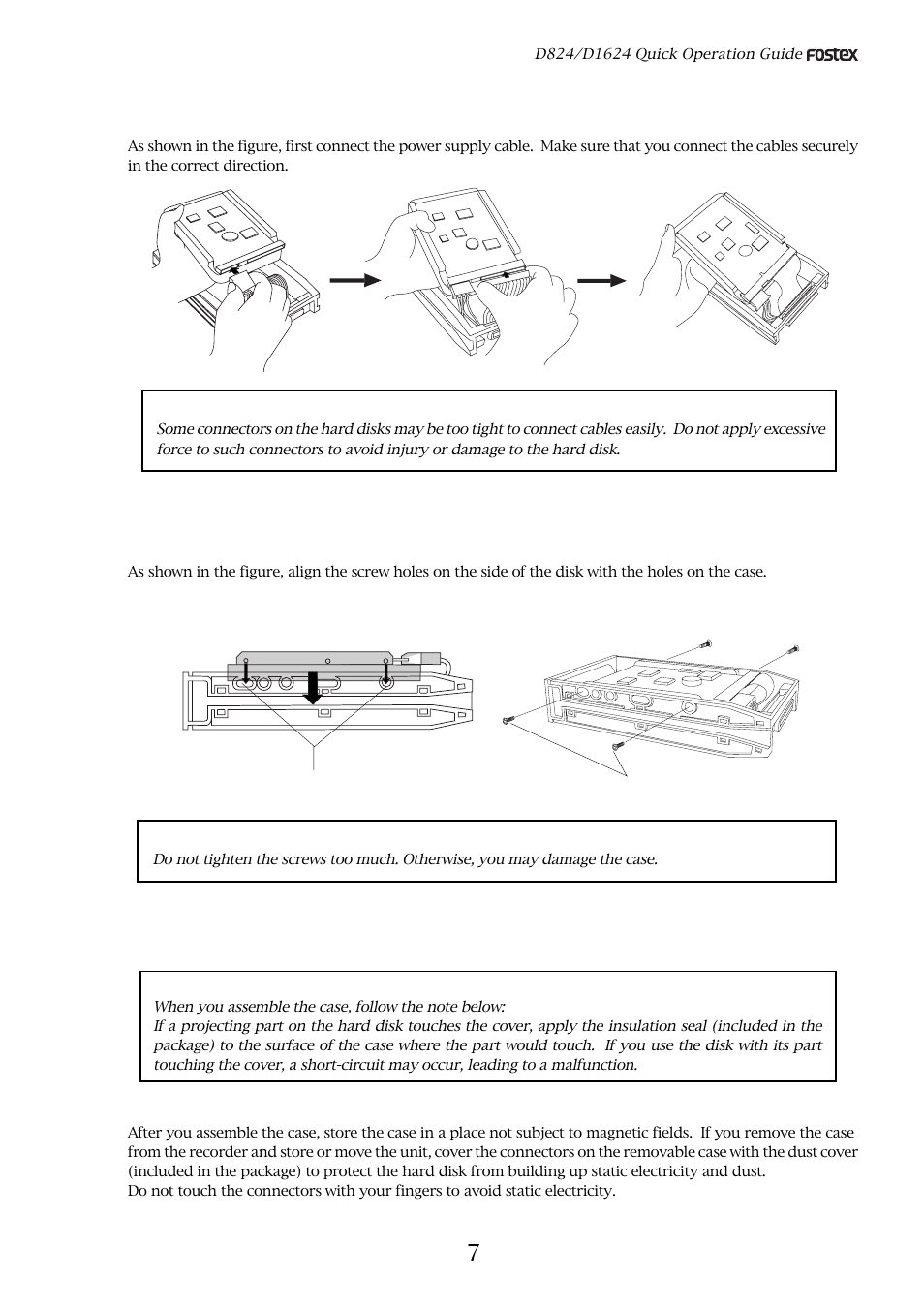 Fostex D824 User Manual | Page 7 / 28