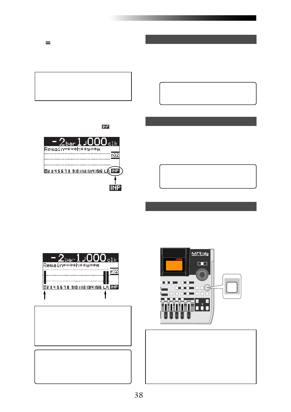 Line mic, Undo/redo | Fostex MR16 User Manual | Page 38 / 166