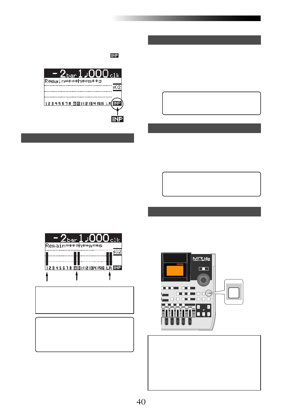 Line mic, Undo/redo | Fostex MR16 User Manual | Page 40 / 166