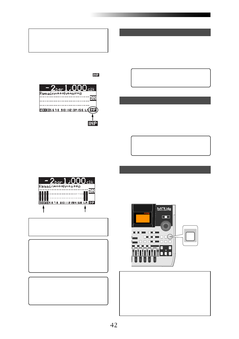 Line mic, Undo/redo | Fostex MR16 User Manual | Page 42 / 166