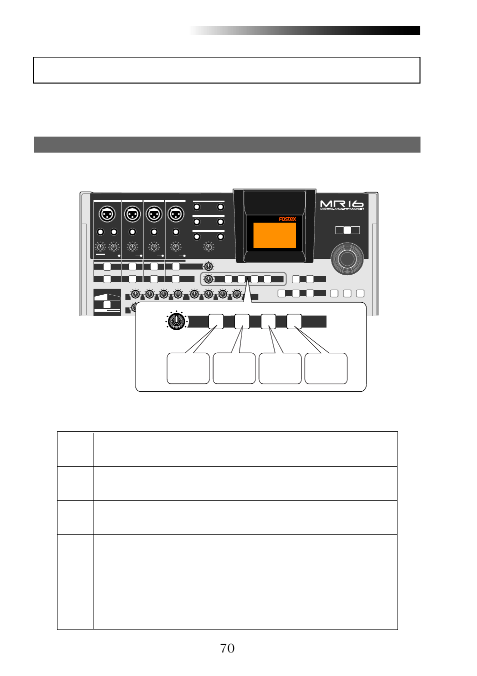 Room hall plate delay | Fostex MR16 User Manual | Page 70 / 166