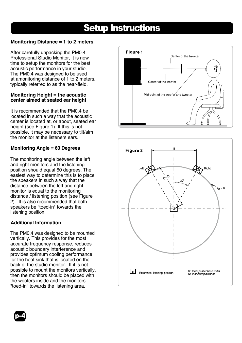 Setup instructions | Fostex PM0.4 User Manual | Page 4 / 7
