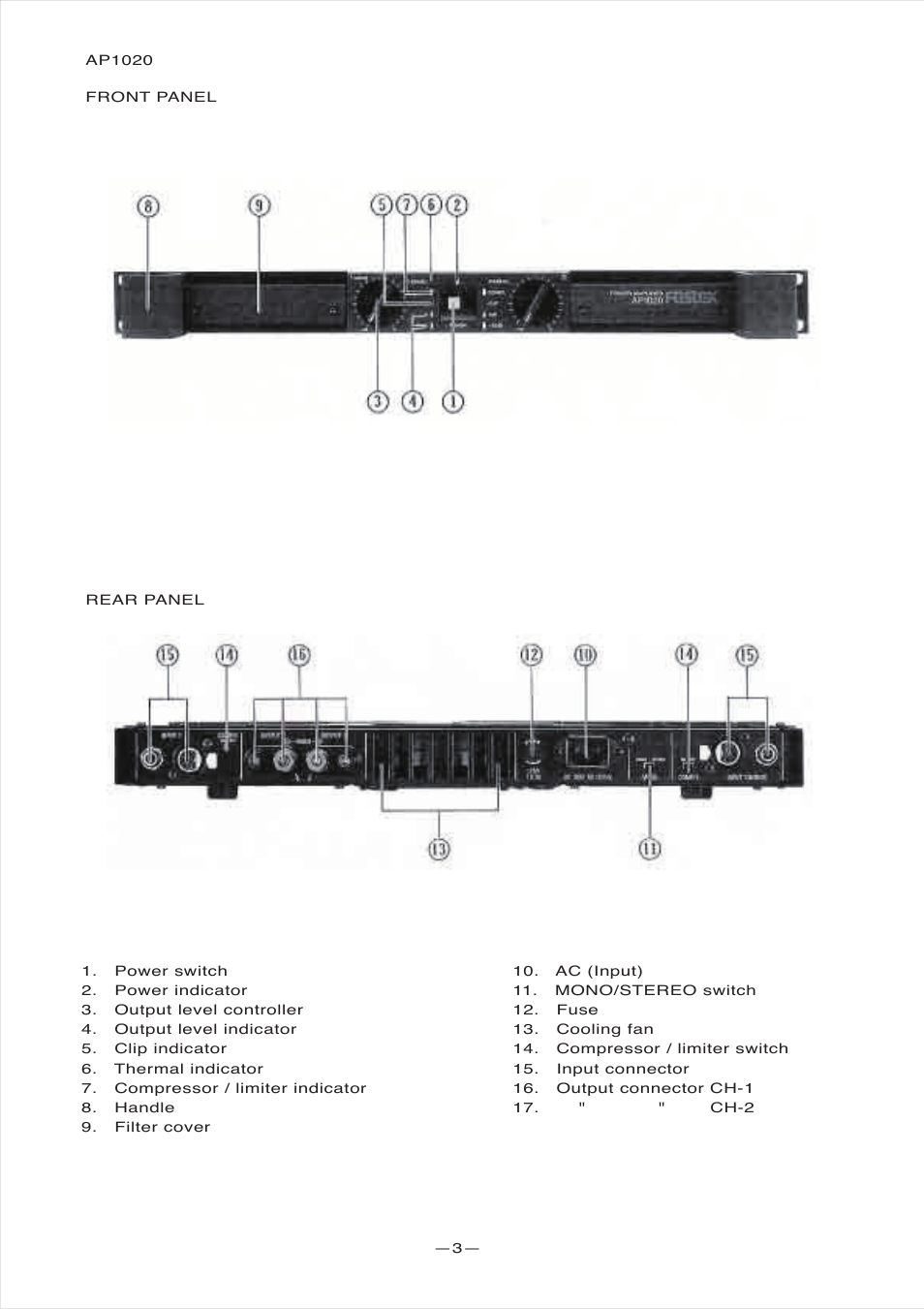 Fostex AP1020 User Manual | Page 5 / 10