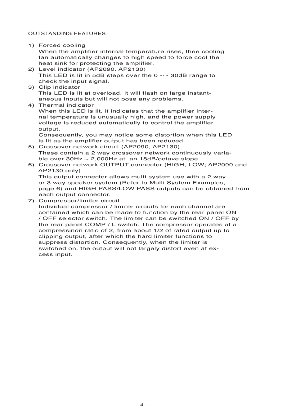 Fostex AP1020 User Manual | Page 6 / 10