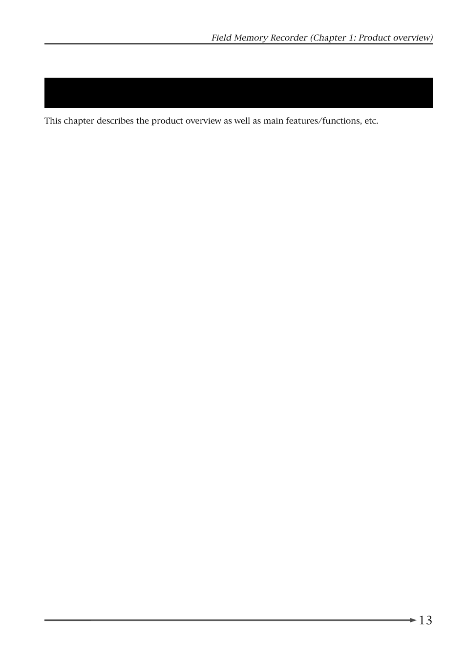 Chapter 1: product overview | Fostex FR-2 User Manual | Page 13 / 110