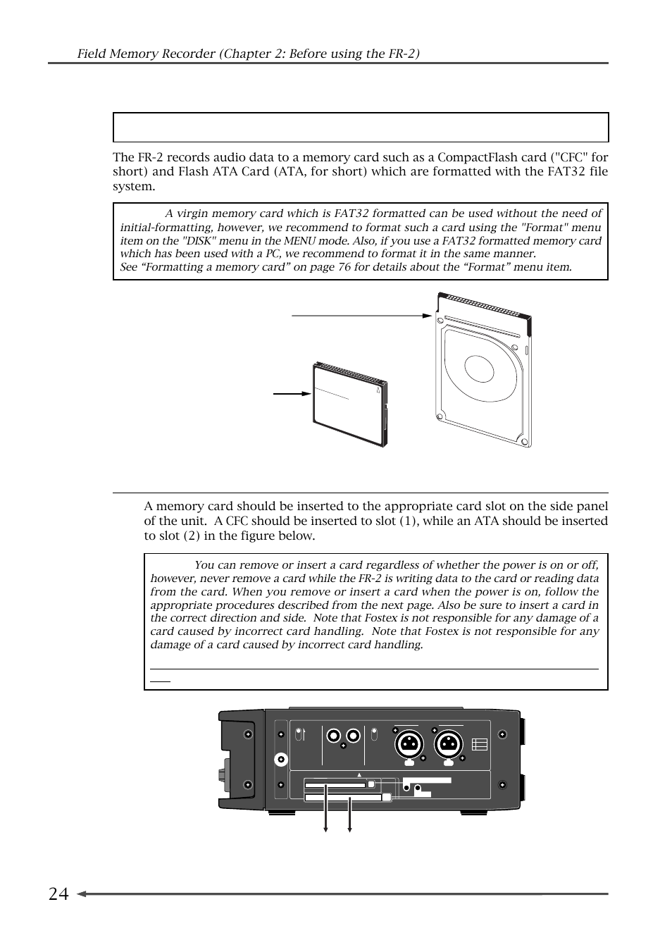 Fostex FR-2 User Manual | Page 24 / 110