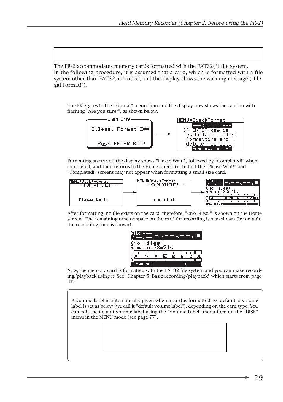 Fostex FR-2 User Manual | Page 29 / 110