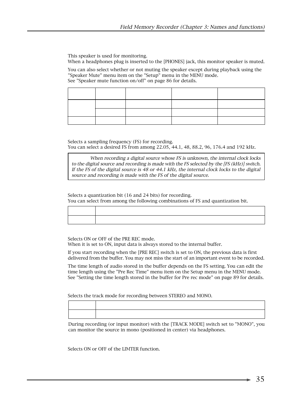 Fostex FR-2 User Manual | Page 35 / 110