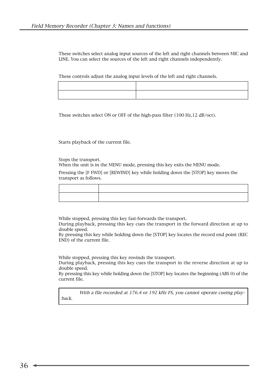 Fostex FR-2 User Manual | Page 36 / 110